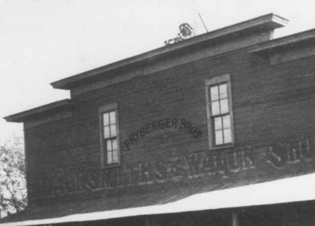Fryberger Bros Blacksmith & Wagon Shop  abt 1900